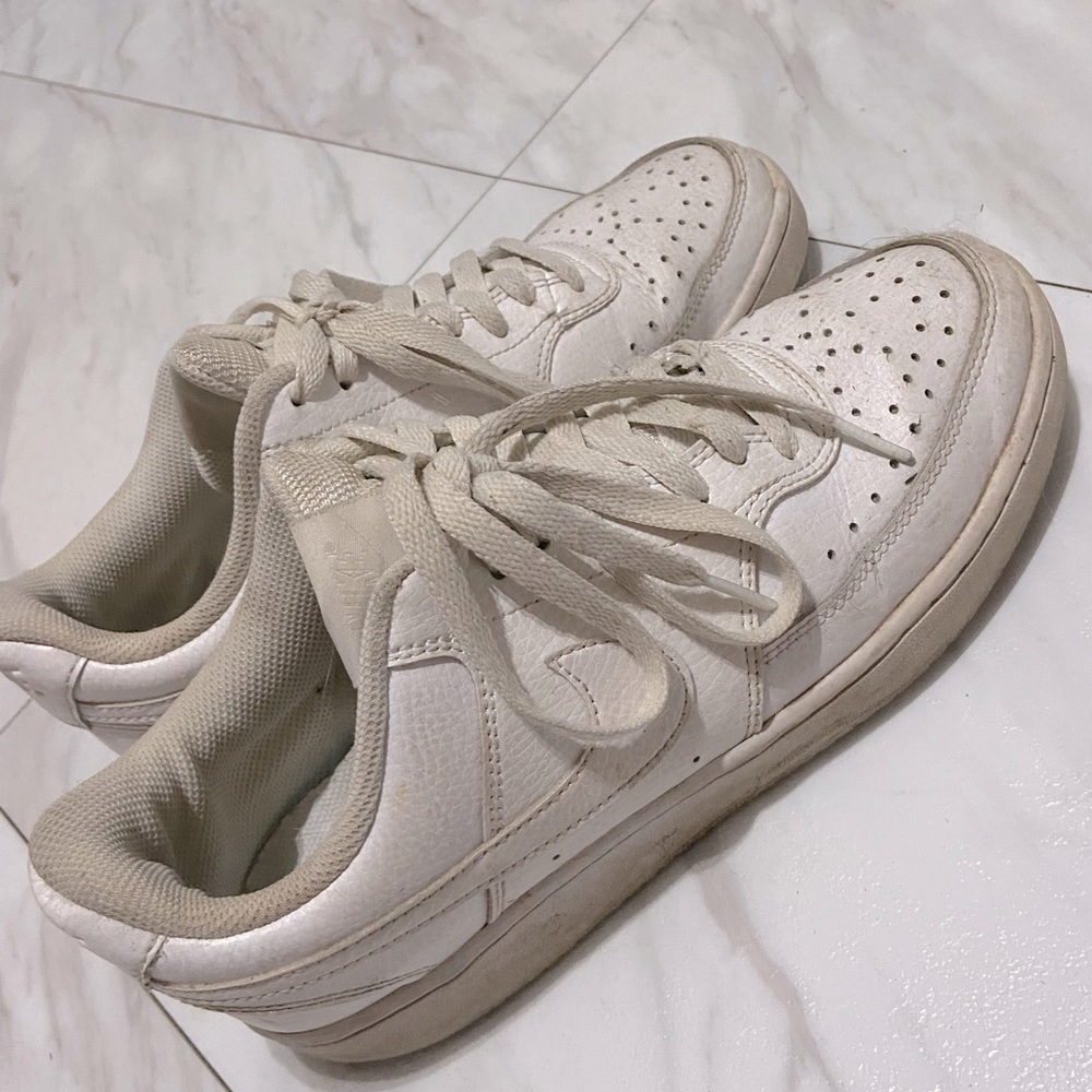 Nike court vision low sneakers in white size 8.5
